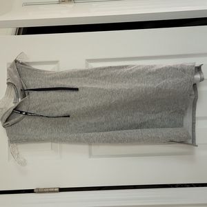 Hooded tank twist back